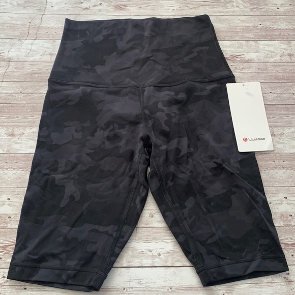 Lululemon Align Super High Rise Shorts 10" Incognito Camo Multi Grey - Picture 4 of 10
